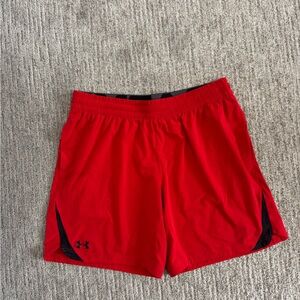 Under Armour Men's Red Athletic Shorts XL